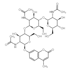 53643-13-3    ,4-甲基伞形酮-beta-D-N,N',N''-三乙酰壳三糖苷,CAS:53643-13-3