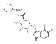 18656-96-7, 5-溴-4-氯-3-吲哚-beta-D-葡萄糖醛酸苷环己胺盐, CAS:18656-96-7
