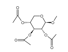 32453-58-0, 2,3,4-tri-O-acetyl-Methyl-a-D-arabinopyranoside, CAS:32453-58-0