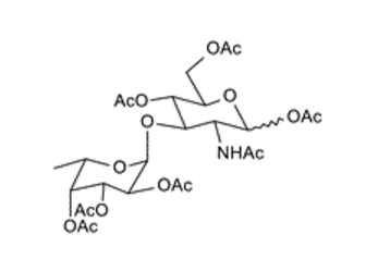 309263-13-6 , 2-Acetamido-2-deoxy-1,4,6-tri-O-acetyl-3-O-(2,3,4-tri-O-acetyl-a-L-fucopyranosyl)-D-glucopyranose ; 2-(Acetylamino)-2-deoxy-3-O-(2,3,4-tri-O-acetyl-6-deoxy-a-L-galactopyranosyl)-D-glucop