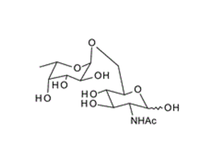 33639-80-4 , Fuc-a-1,6-GlcNAc ; 2-Acetamido-2-deoxy-6-O-(a-L-fucopyranosyl)-D-glucopyranose
