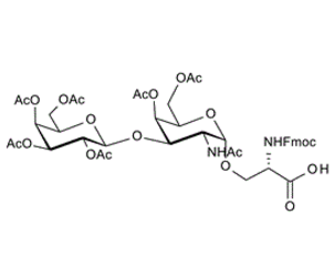 125760-30-7 , Protected T Epitope; 2-Acetamido-3-O-(2,3,4,6-tetra-O-acetyl-b-D-galactopyranosyl)-4,6-di-O-acetyl-2-deoxy-a-D-galactopyranosyl]-N-fluorenyloxycarbonyl-L-serine