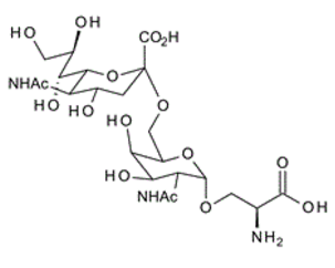 114661-01-7 , STN Epitope; 6-O-a-Sialyl-2-acetamido-2-deoxy-a-D-galactopyranosyl-1-O-serine