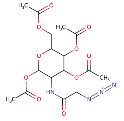 361154-30-5 ,四-O-乙酰基-N-叠氮乙酰基氨基甘露糖,1,3,4,6-Tetra-O-acetyl-N-azidoacetylmannosamine，ManNAz tetraacetate，CAS:361154-30-5