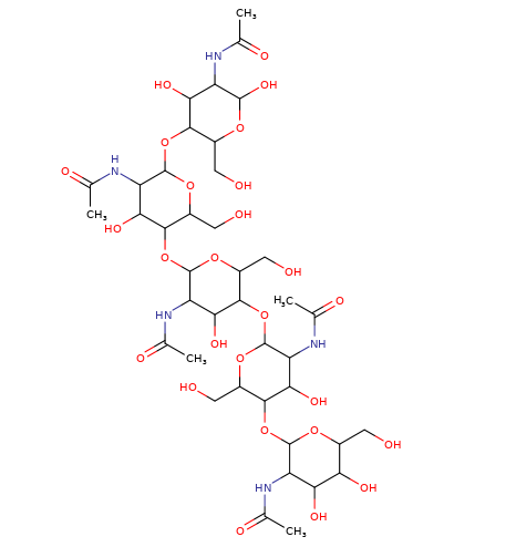 36467-68-2, 五乙酰基壳五糖, N,N',N'',N''',N''''-Pentaacetyl chitopentaose, CAS:36467-68-2