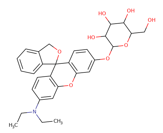 1326231-95-1 , HMDER-bGAL ; 6'-(Diethylamino)spiro[isobenzofuran-1(3H),9'-[9H]xanthen]-3'-yl b-D-galactopyranoside