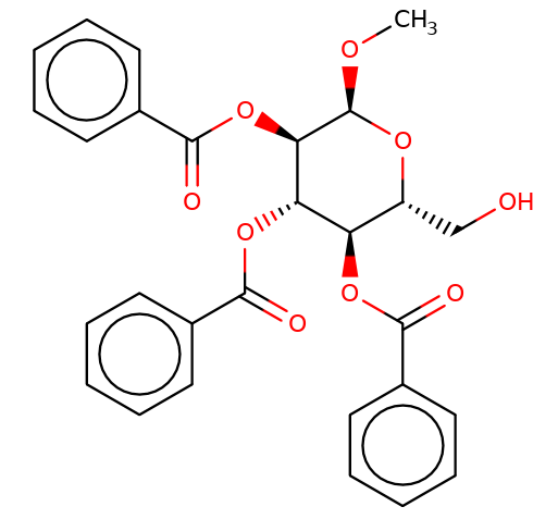 52621-71-3, Methyl 2,3,4-tri-O-benzoyl-a-D-glucopyranoside, CAS:52621-71-3