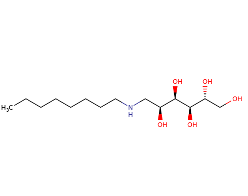 23323-37-7 , N-Octyl-D-glucamine, 正辛基-D-葡萄糖胺, CAS: 23323-37-7 