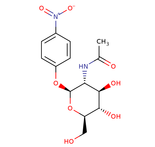 3459-18-5, 4-Nitrophenyl-2-acetamido-2-deoxy-β-D-glucopyranoside, CAS: 3459-18-5	
