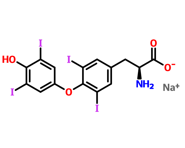 50809-32-0 , 左旋甲状腺素钠,左甲状腺素钠, Levothyroxine sodium,T4, CAS:50809-32-0