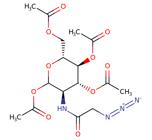 92659-90-0 ,N-Azidoacetylglucosamine, 2-[(叠氮基乙酰基)氨基]-2-脱氧葡萄糖, 2-[(Azidoacetyl)amino]-2-deoxy-D-glucose, Cas:92659-90-0