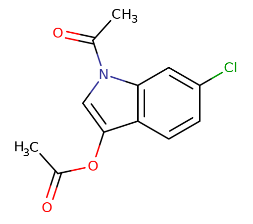 108761-33-7,1-乙酰基-6-氯-1H- 吲哚-3-乙酯, 1-Acetyl-6-chloro-1H-indol-3-yl acetate, Cas:108761-33-7