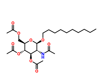 135198-04-8 , 癸基-2,3,4,6-四-氧-乙酰基-b-D-吡喃氨基葡萄糖苷,Decyl 2-acetamido-3,4,6-tri-O-acetyl-2-deoxy-b-D-glucopyranoside