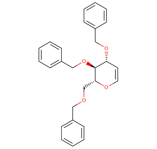 55628-54-1,  三氧苄基-D-葡萄糖烯, CAS:55628-54-1