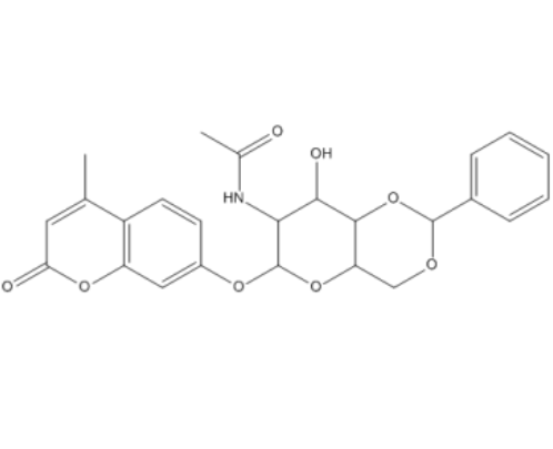55673-91-1 , 4-Methylumbelliferyl-2-acetamido-4,6-O-benzylidene-2-deoxy-β-D-glucopyranoside, CAS:55673-91-1